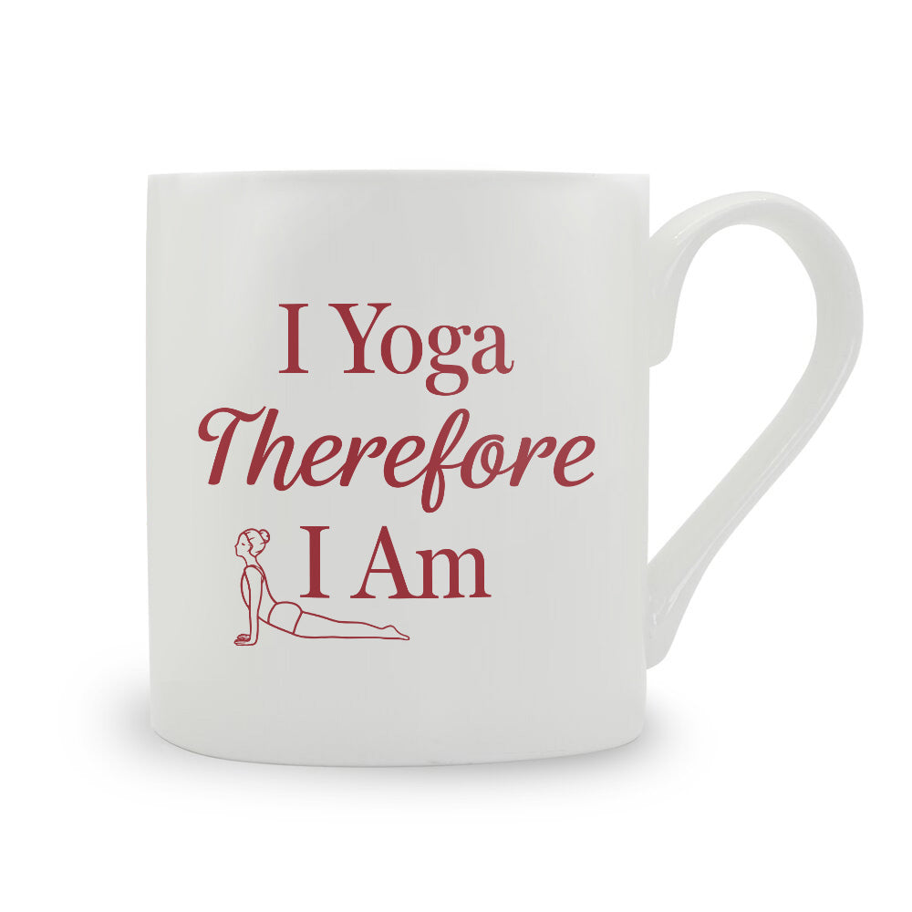 I Yoga Therefore I Am Bone China Mug