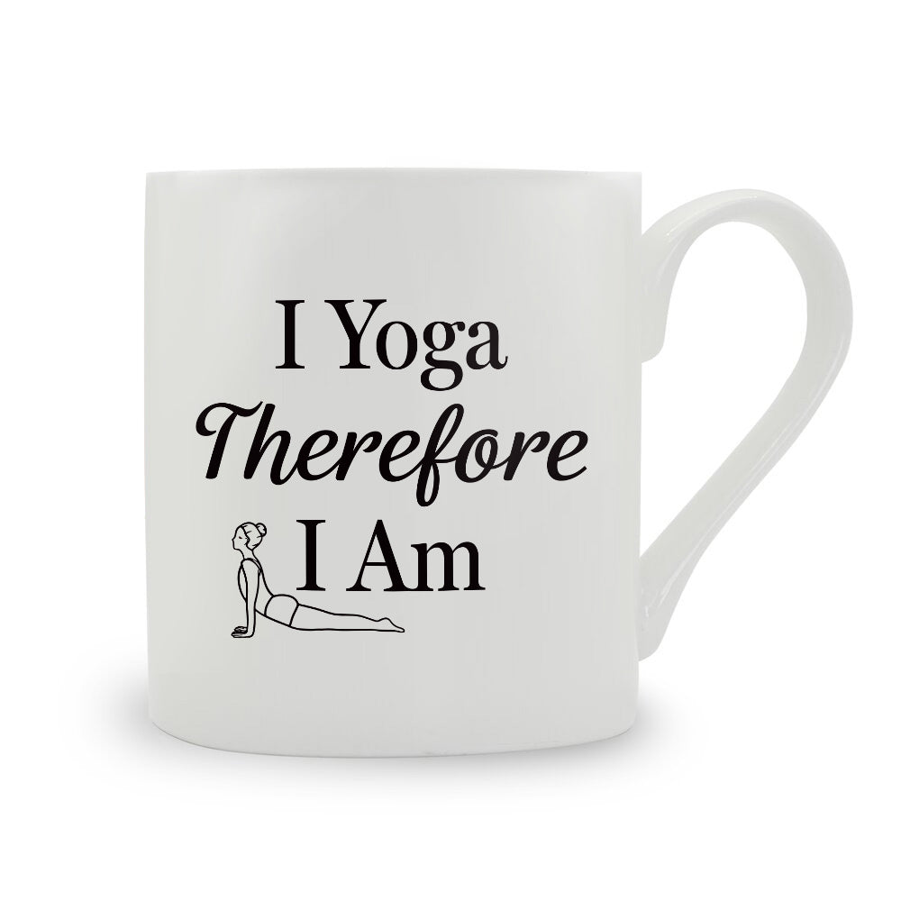 I Yoga Therefore I Am Bone China Mug