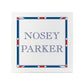 Terribly British Nosey Parker Square Ceramic Coaster