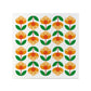 Retro Pattern 5 Square Ceramic Coaster