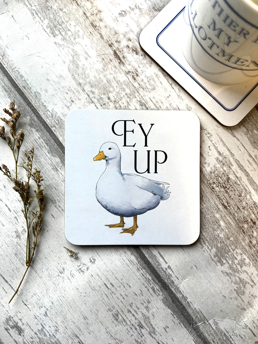Wild Giggles Ey Up Duck Coaster