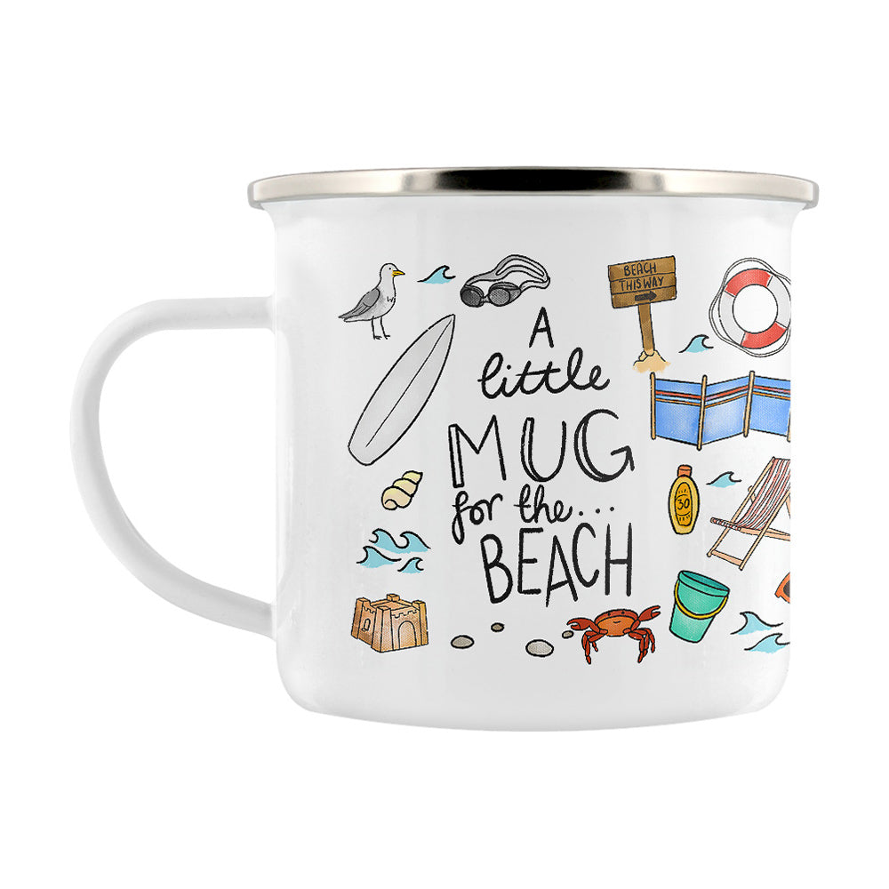 A Little Mug For The Beach Enamel Mug