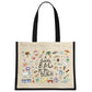 A Little Bag For The Beach Cream & Black Jute Bag