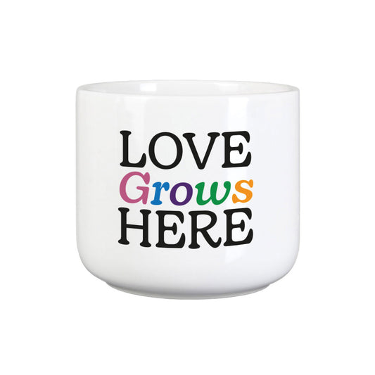 Love Grows Here Plant Pot