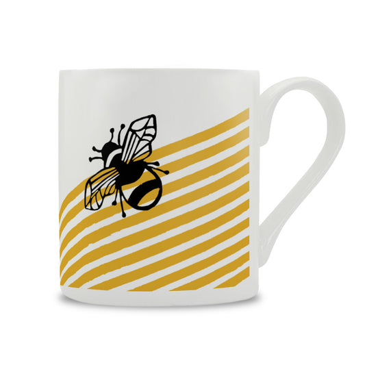 IzziRainey Yellow Bumblebee Large Bone China Mug