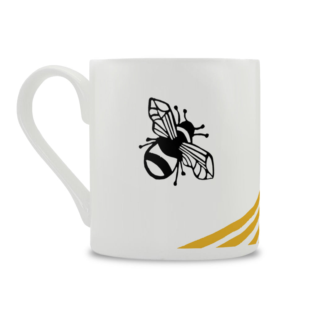 IzziRainey Yellow Bumblebee Large Bone China Mug