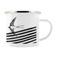 IzziRainey Swallow Lino Enamel Mug