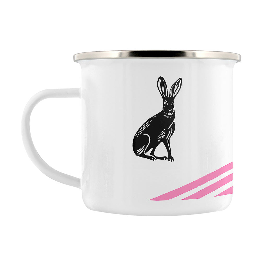 IzziRainey Pink Hare Enamel Mug