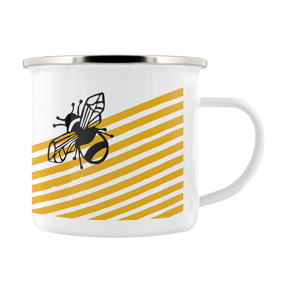 IzziRainey Yellow Bumblebee Enamel Mug