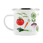 IzziRainey Salad And Veg Enamel Mug