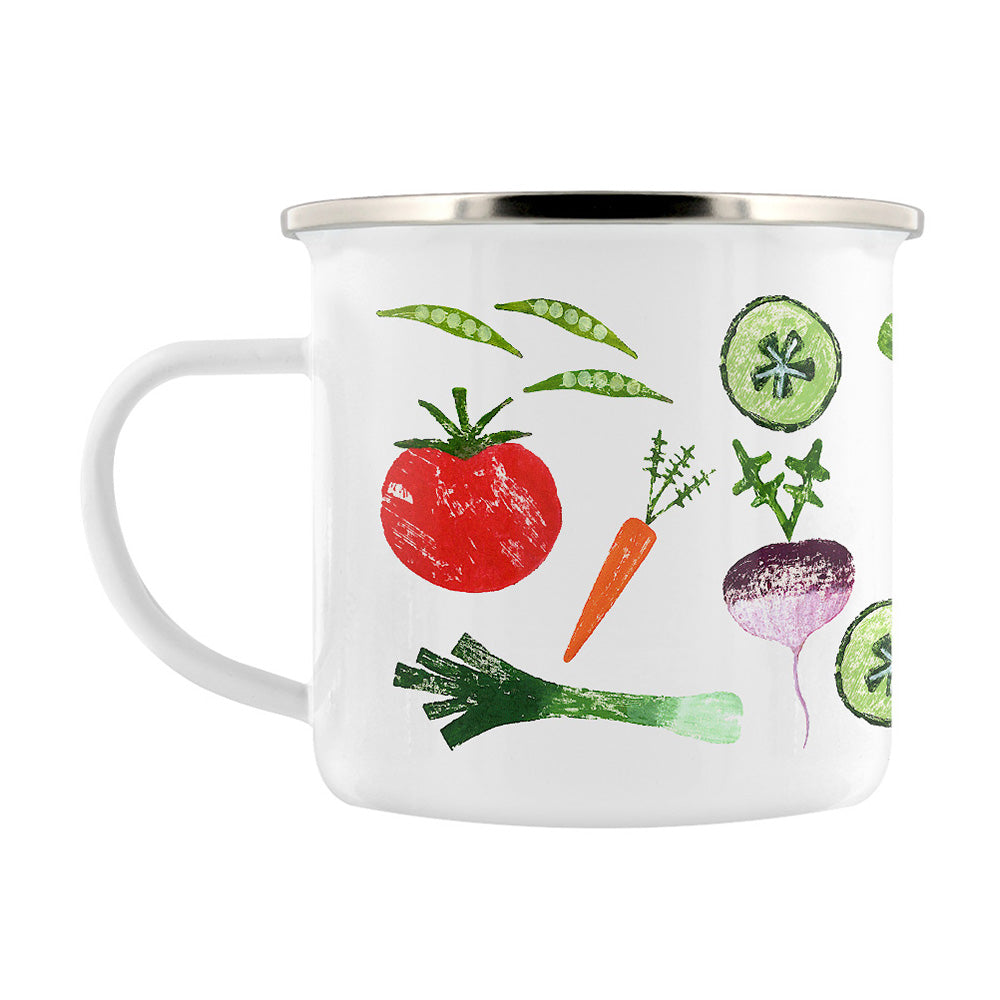 IzziRainey Salad And Veg Enamel Mug