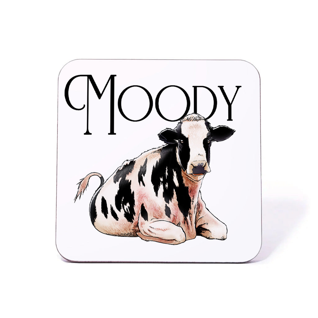 Wild Giggles Moody Cow Coaster