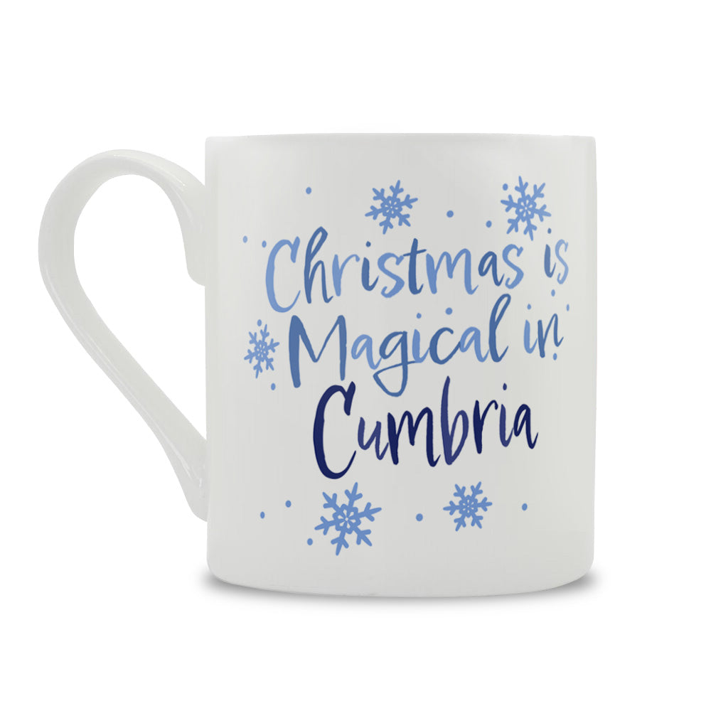 Christmas Is Magical In Cumbria Bone China Mug