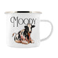 Wild Giggles Moody Cow Enamel Mug