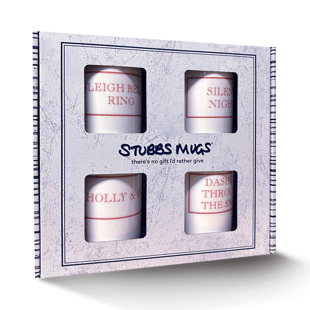 Christmas Slogans Mug Gift Set (Red)