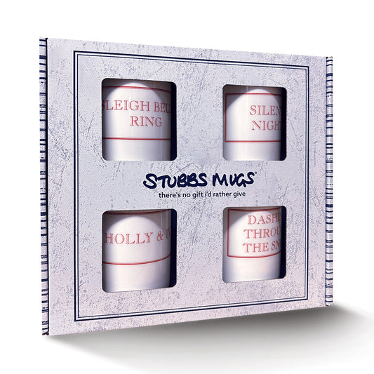 Christmas Slogans Mug Gift Set (Red)