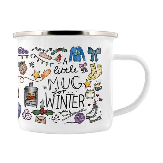 A Little Mug For Winter Enamel Mug