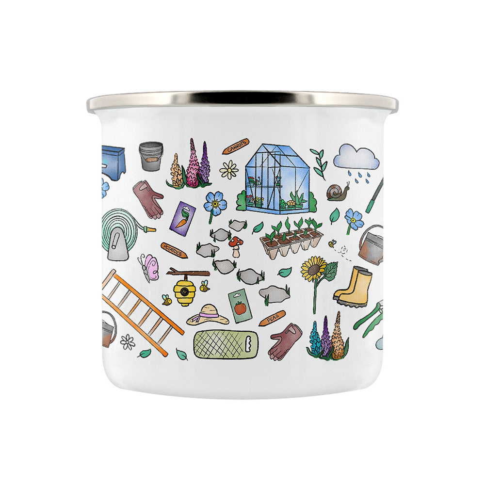 Queen Of The Garden Enamel Mug