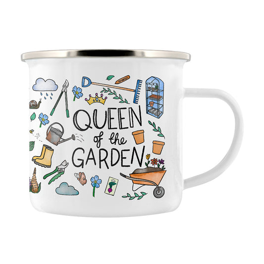 Queen Of The Garden Enamel Mug