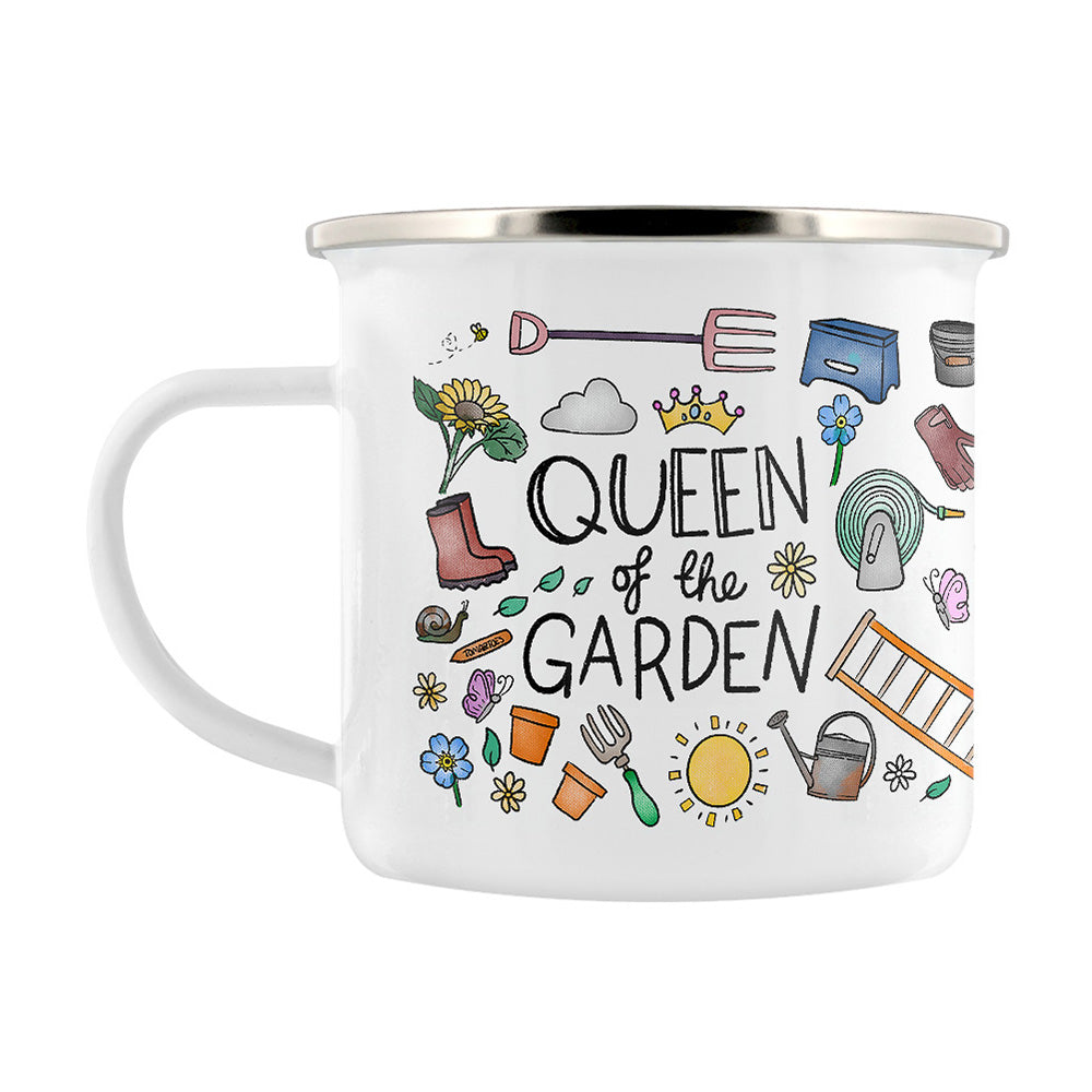 Queen Of The Garden Enamel Mug