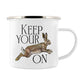 Wild Giggles Keep Your Hare On Enamel Mug