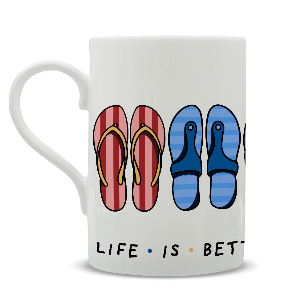 By The Seaside - Life Is Better In Flip Flops Tall Mug