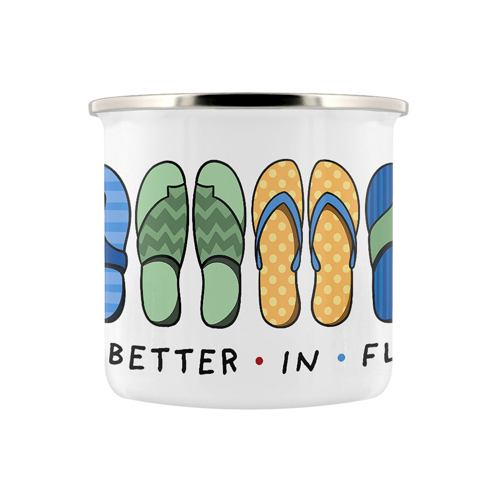 By The Seaside - Life Is Better In Flip Flops Enamel Mug