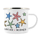 By The Seaside - Mermaid Kisses & Starfish Wishes Enamel Mug