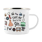 Take Me Back To The 50s Enamel Mug