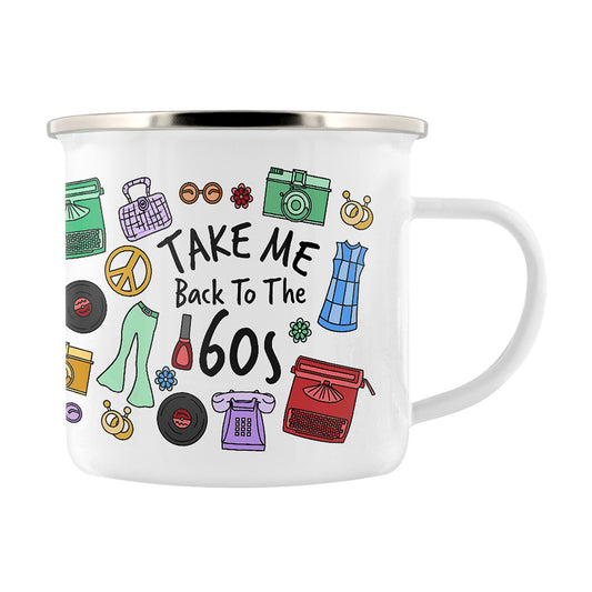 Take Me Back To The 60s Enamel Mug