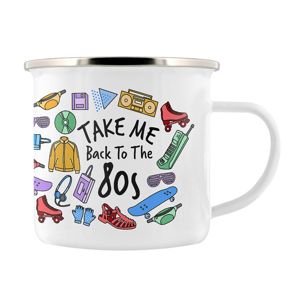 Take Me Back To The 80s Enamel Mug