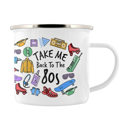 Take Me Back To The 80s Enamel Mug