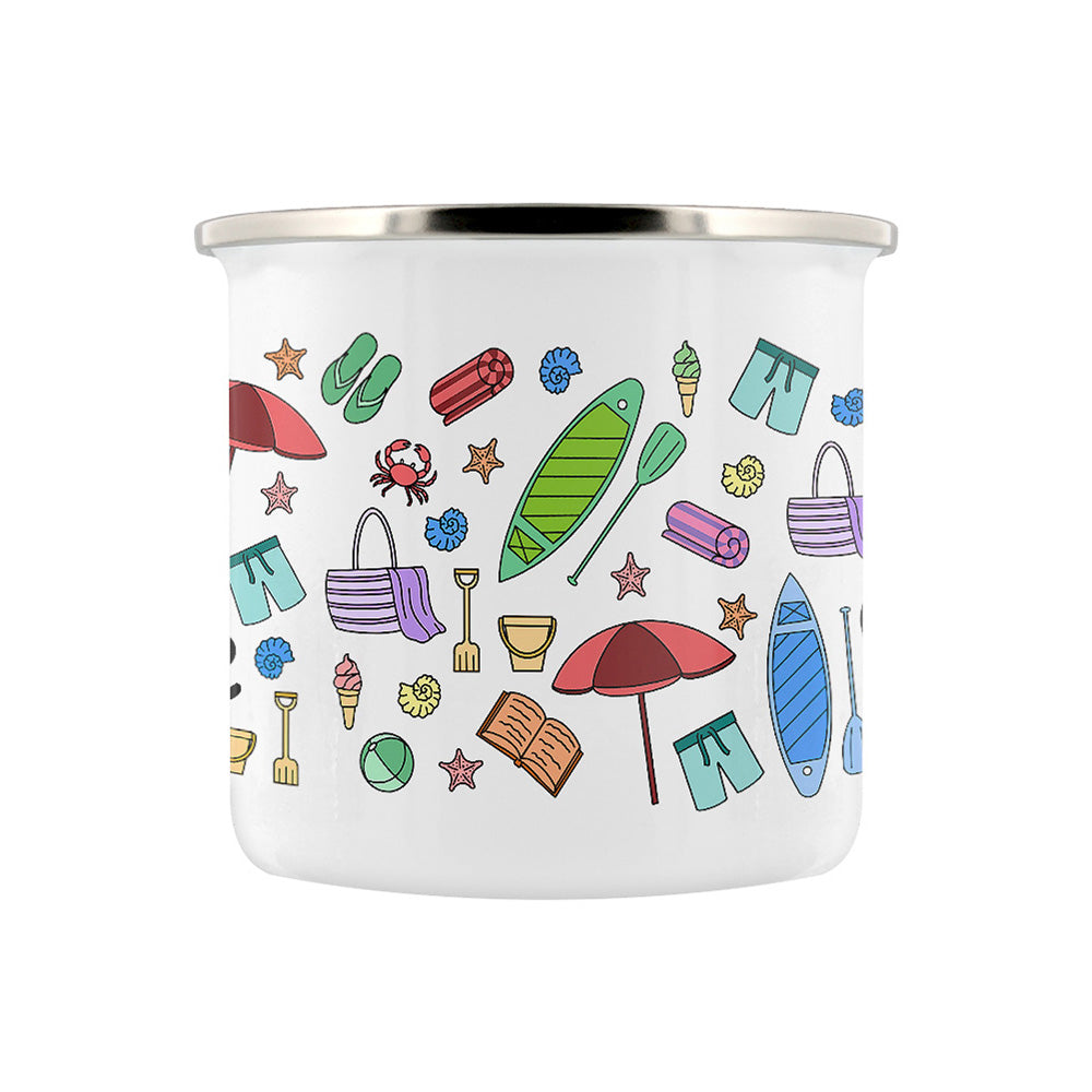 Take Me Back To The Seaside Enamel Mug