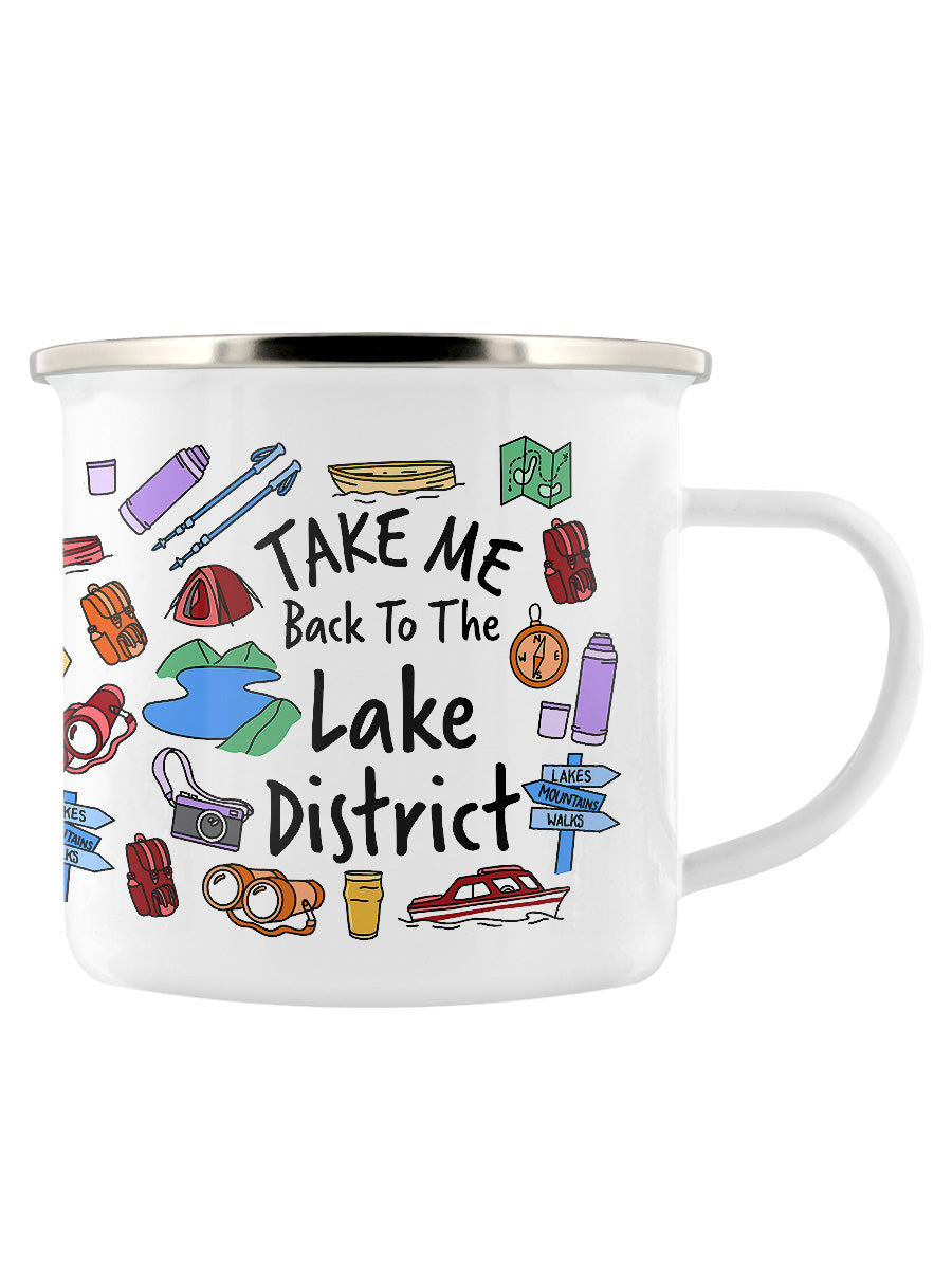 Take Me Back To The Lake District Enamel Mug