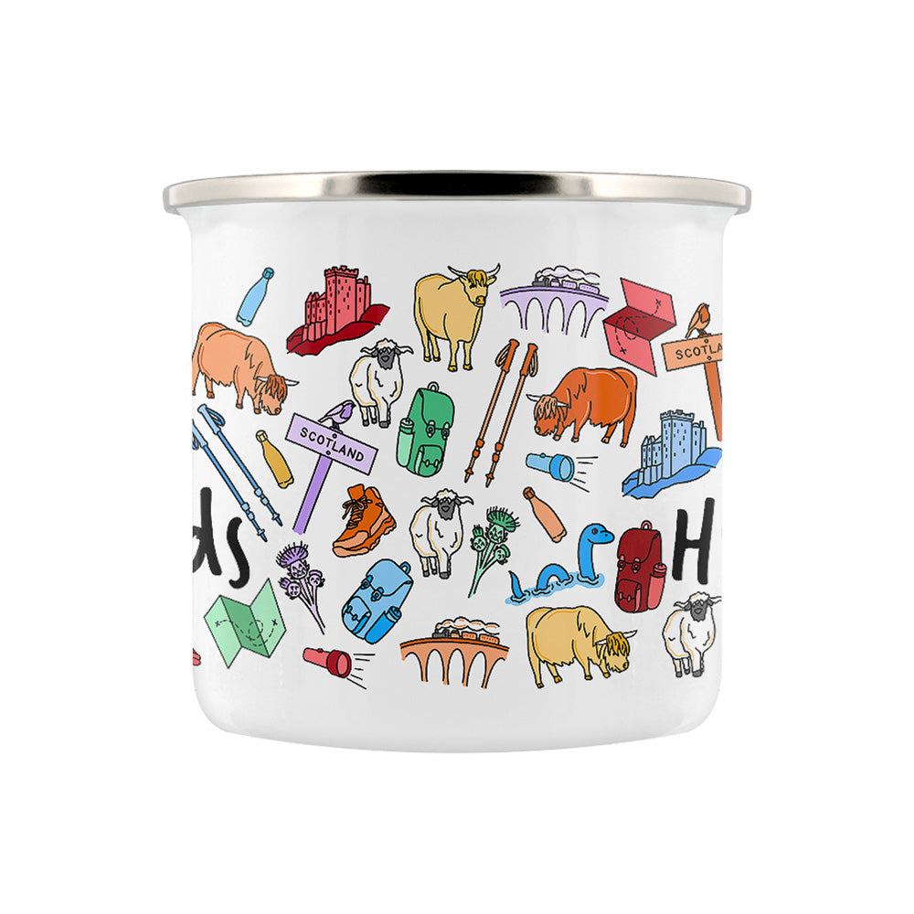 Take Me Back To The Highlands Enamel Mug