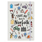 Take Me Back To Norfolk Cream A5 Hard Cover Notebook