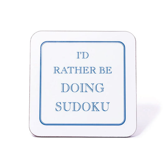 I'd Rather Be Doing Sudoku Coaster