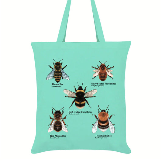 A Swarm Of Bees Mint Green Tote Bag