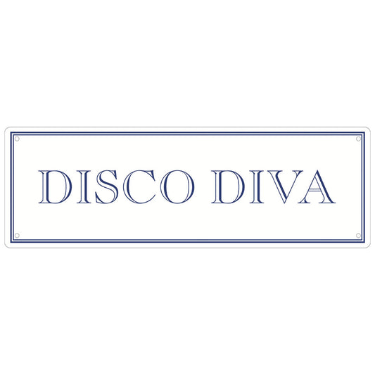 Disco Diva Slim Tin Sign