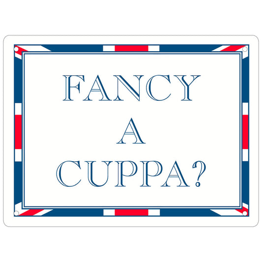Terribly British Fancy A Cuppa? Mini Tin Sign