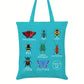 Insects Of The UK Sky Blue Tote Bag
