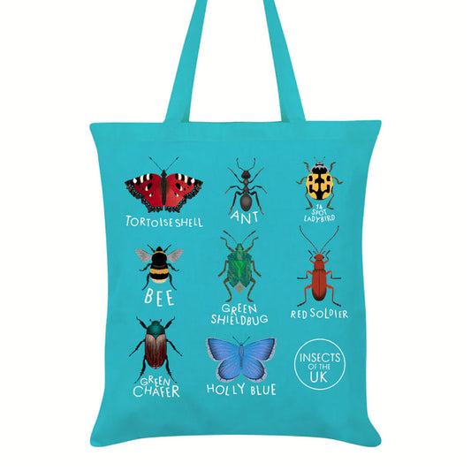 Insects Of The UK Sky Blue Tote Bag