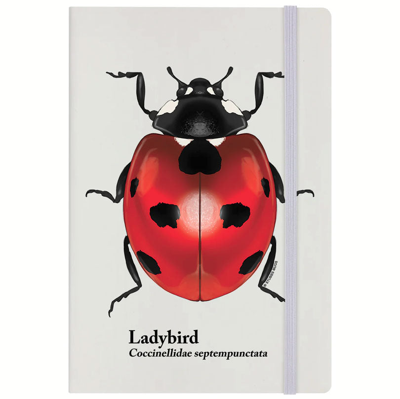 Ladybird Cream A5 Hard Cover Notebook