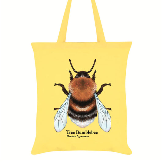 Nature's Delights - Tree Bumblebee Yellow Tote Bag