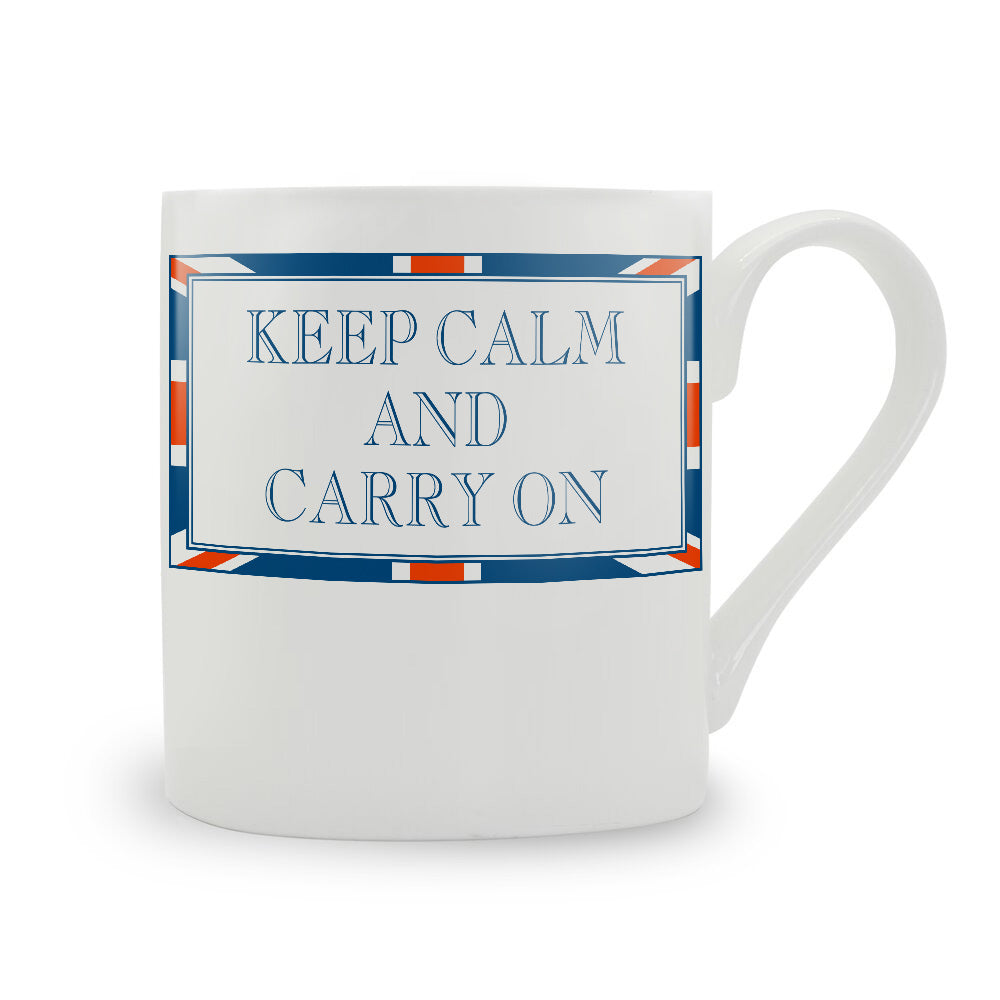Terribly British Keep Calm And Carry On Mug