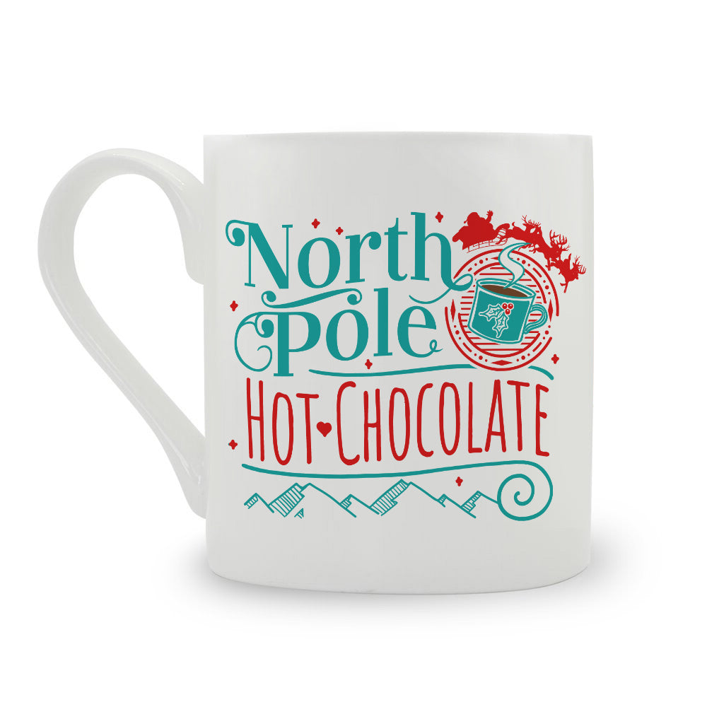 North Pole Hot Chocolate Bone China Mug