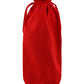 Let's Get Jolly Red Cotton Bottle Bag