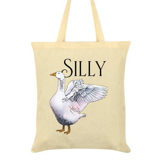 Silly Goose Cream Tote Bag