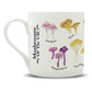 Mushroom Guide Watercolour Bone China Mug