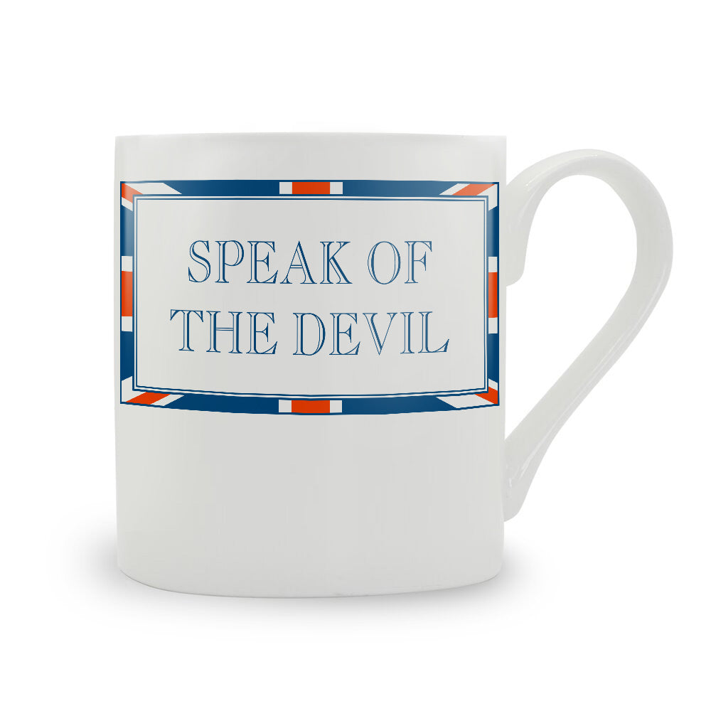 Terribly British Speak Of The Devil Mug